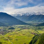 Panorama sulla Val Venosta in Alto Adige